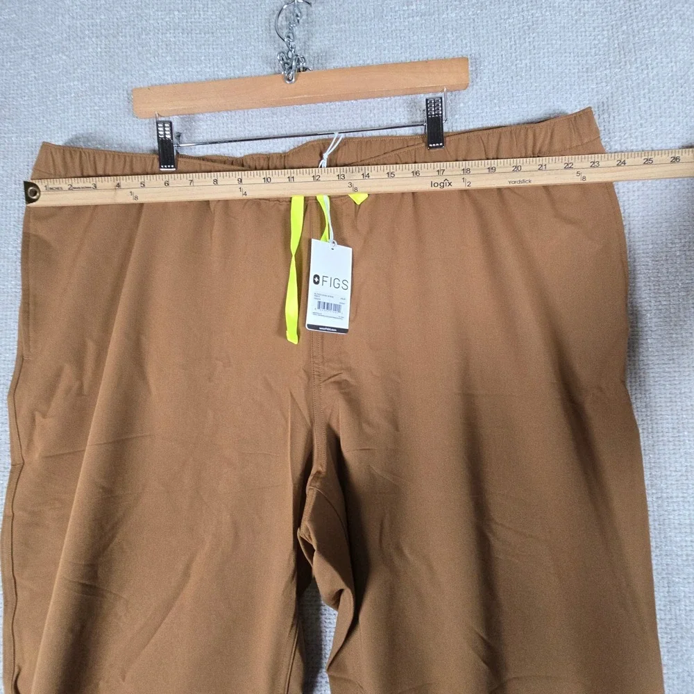FIGS Pisco Basic Scrub Pants Mens 4XLR Brown Straight Leg 1000205 NWT